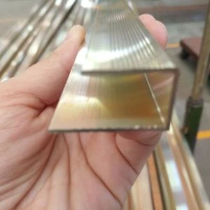 Canal J en aluminium extrudé anodisé ISO