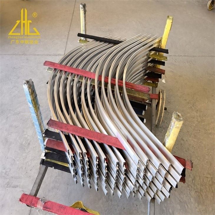 Polished Aluminum Profile Bending CNC Industrial Aluminium
