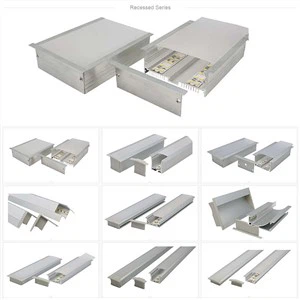 Profil en aluminium de lumières de bande menées