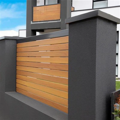 Lames en aluminium aspect bois
